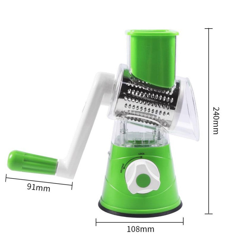 3 in 1 Manual Tabletop Drum Grater