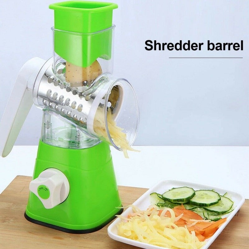 3 in 1 Manual Tabletop Drum Grater