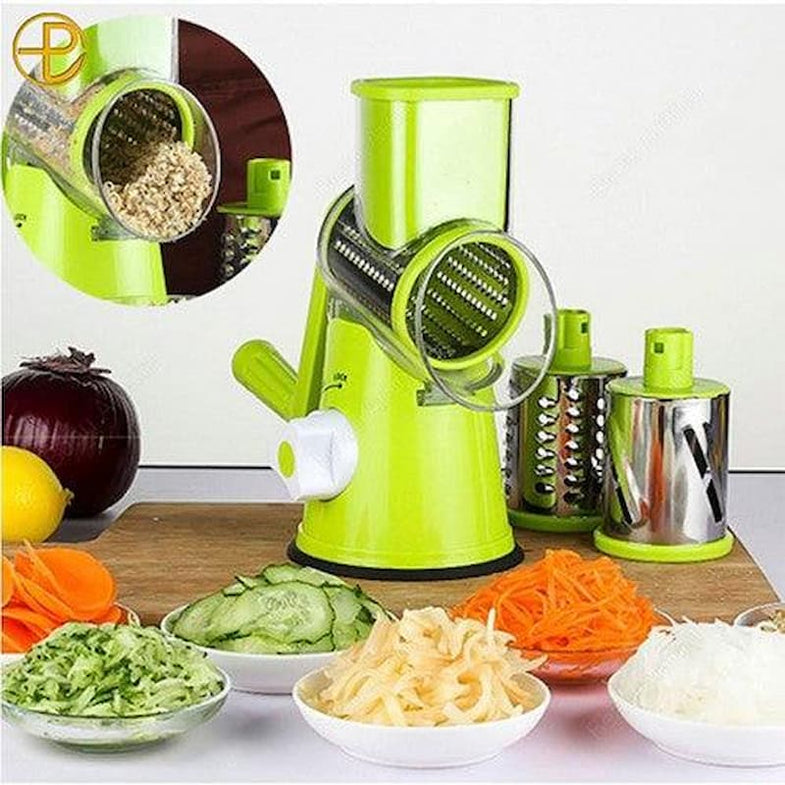 3 in 1 Manual Tabletop Drum Grater