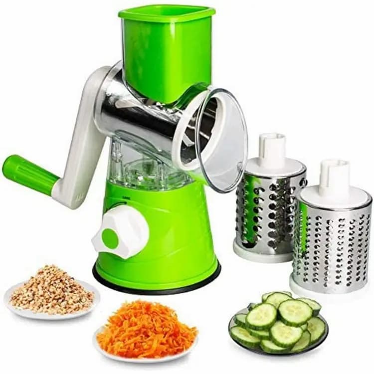 3 in 1 Manual Tabletop Drum Grater